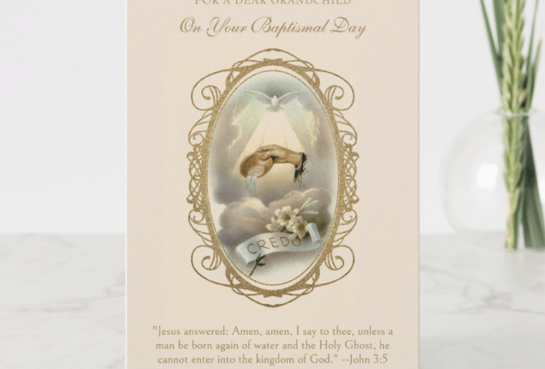 Catholic Baptism Cards, beautiful Catholic Baptism Cards, traditional Catholic Baptism Cards