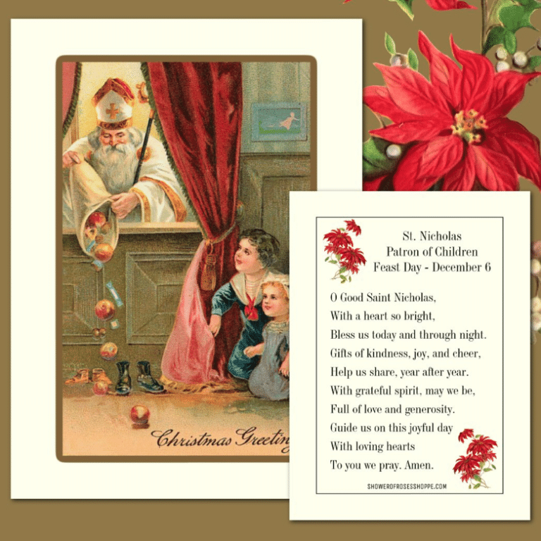 St. Nicholas Day, Feast of St. Nicholas, St Nicholas, Saint Nicholas prayer cards, St Nicholas prayer,