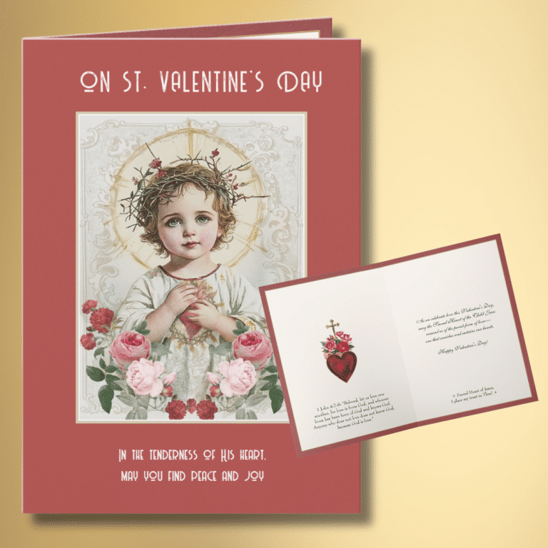 Valentine's Day Cards, St. Valentines, Catholic Valentines, Religious Valentines,