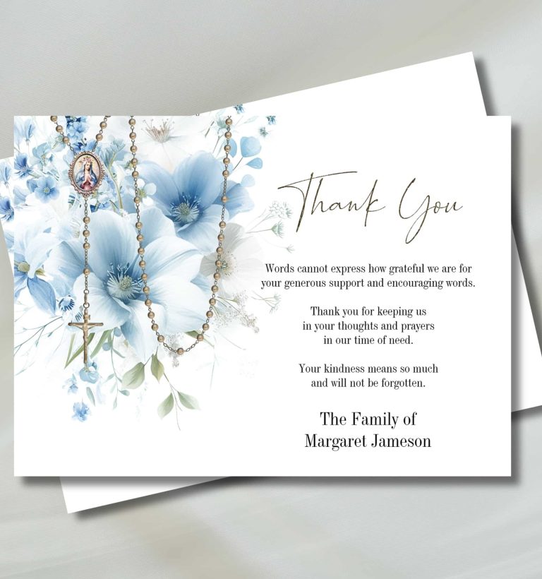 funeral cards, Catholic funeral cards, spiritual funeral cards