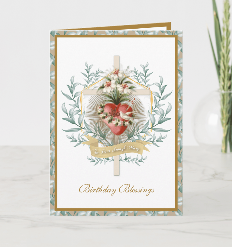 Traditional Catholic Birthday Cards, Catholic birthday greeting cards, religious birthday cards